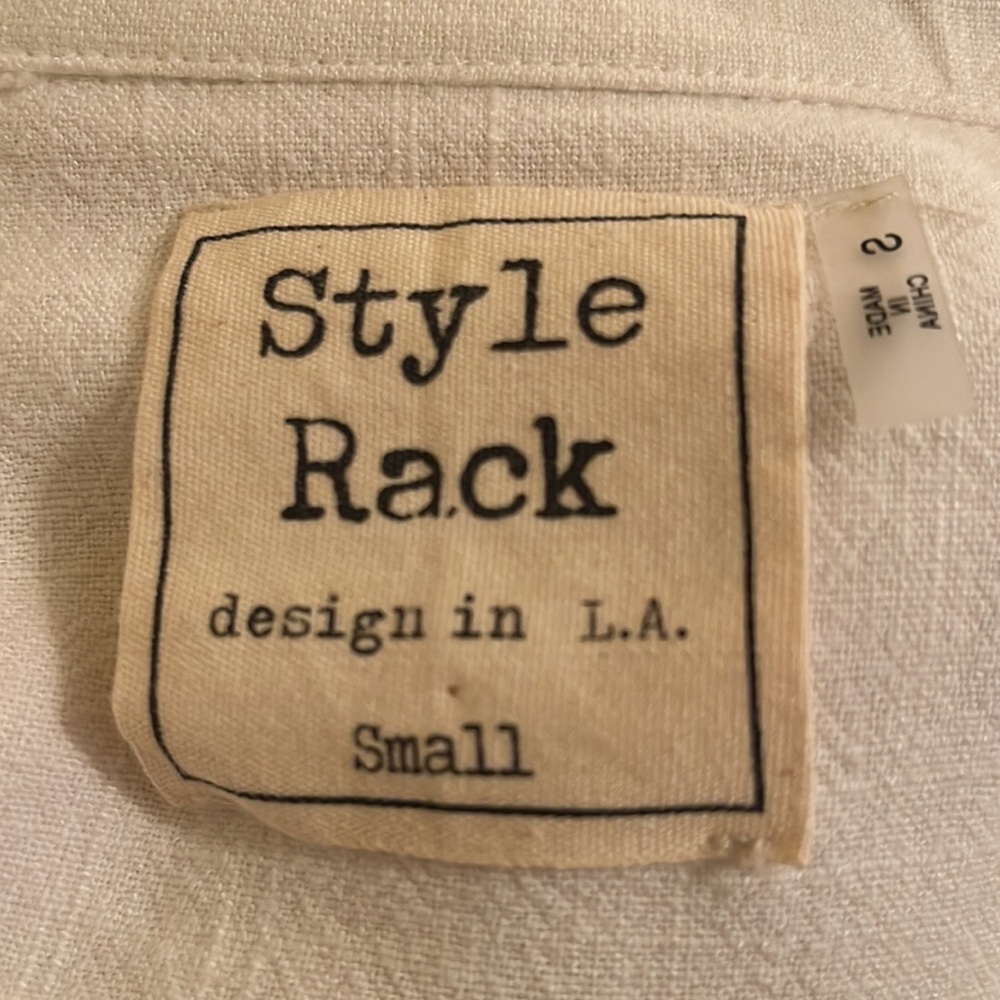 Style Rack white crop jacket size small - Picture 5 of 5